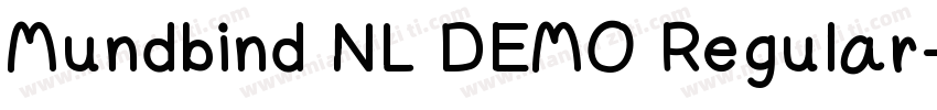 Mundbind NL DEMO Regular字体转换